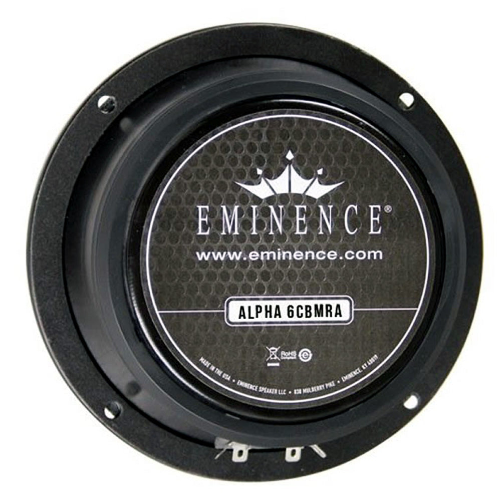 Eminence Alpha-6CBMRA 6.5-inch Sealed Back Speaker 100 Watt RMS 8-ohm