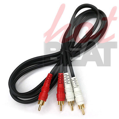 6 ft Stereo Audio Cable - 3.5mm Male to 2x RCA Male