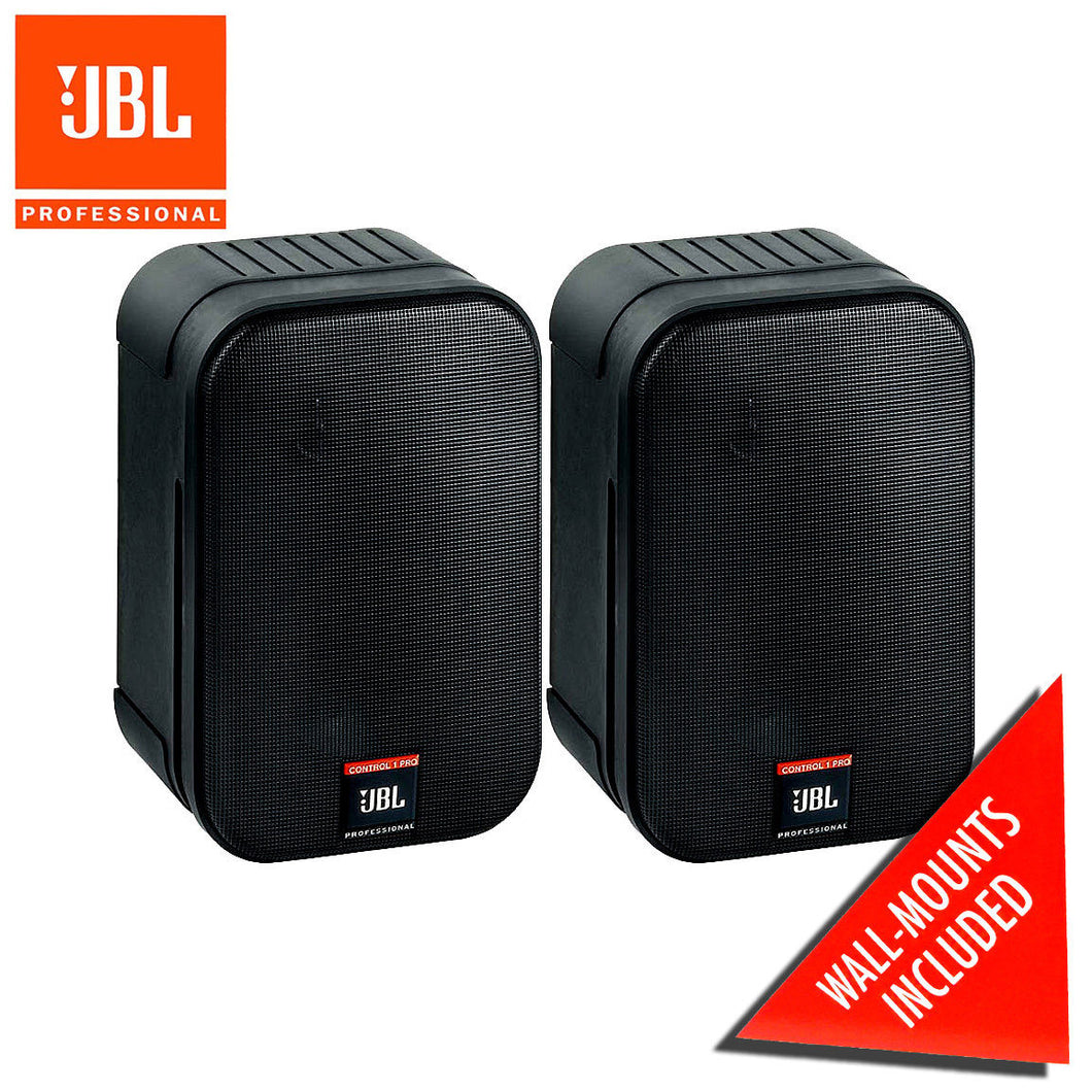 Pair JBL Control 1 High Performance 150 Mini Studio Speakers 050 – Hot Beat Electronics