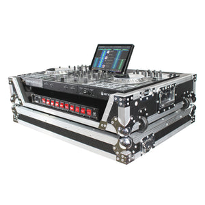 ATA Flight Case For Denon PRIME 4 DJ Controller with 1U Rack Space and Wheels