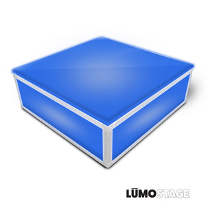 Lumo Stage Acrylic Stage 2'x'2x8" Platform Cube Light Box Section for Disco Style Dance Floor
