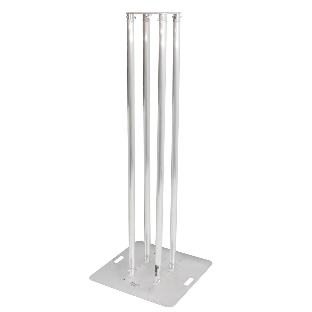 8.20ft Totem Package Includes a 12in Top Plate, 30in Base Plate and Four 2.5m F31 Tubes W-White Scrim Cover