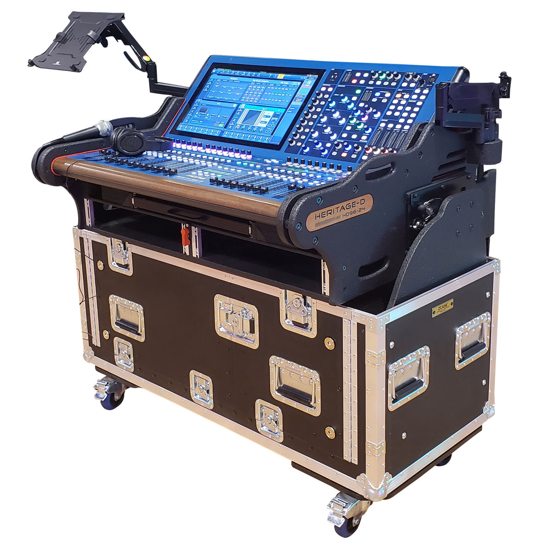 For MIDAS Heritage D Flip-Ready Hydraulic Console Easy Retracting Lifting 2U Rack Space Detachable Case by ZCASE